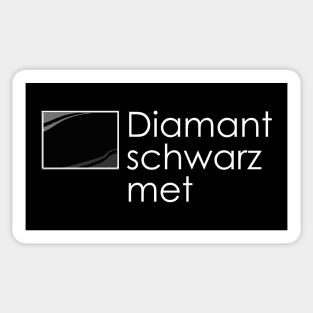 Diamantschwarz metallic Sticker